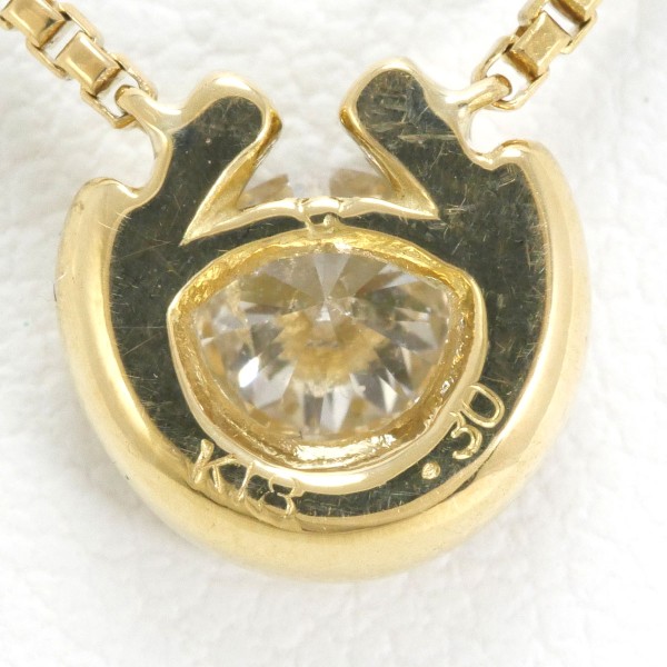 K18 18金 YG イエローゴールド ネックレス ダイヤ 0.30 鑑別書 ジュエリー 中古 K18 18金 YG イエローゴールド ネックレス ダイヤ 0.30 鑑別書 ジュエリー 中古