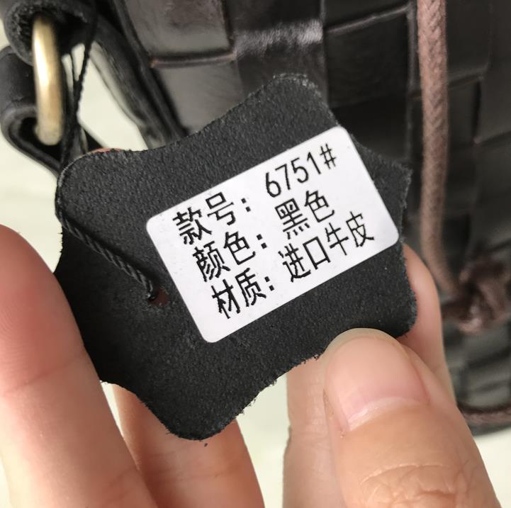 手編みレザー女性牛革バケットバッグクロスボディ 手編みレザー女性牛革バケットバッグクロスボディ