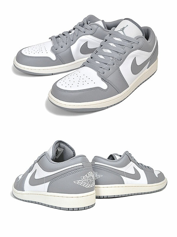 エアジョーダン 1 ロー 553558-053 ステルスグレー ホワイト セイル ヴィンテージ