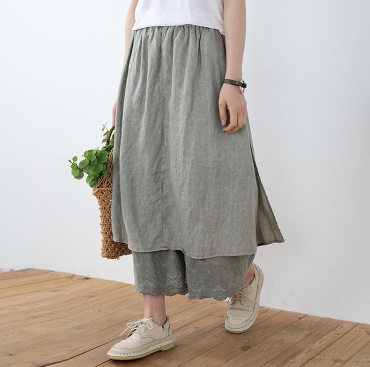 【夏セール!】ペチスカート レース リネンスカート レディース 楽ちん ウエストゴム リラックス 刺繍 森ガールスカート コットン 綿 カジュアル ボトムス メール便 2021春夏 S/M/L 【夏セール!】ペチスカート レース リネンスカート レディース 楽ちん ウエストゴム リラックス 刺繍 森ガールスカート コットン 綿 カジュアル ボトムス メール便 2021春夏 S/M/L