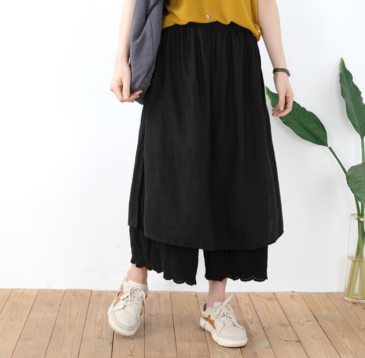 【夏セール!】ペチスカート レース リネンスカート レディース 楽ちん ウエストゴム リラックス 刺繍 森ガールスカート コットン 綿 カジュアル ボトムス メール便 2021春夏 S/M/L 【夏セール!】ペチスカート レース リネンスカート レディース 楽ちん ウエストゴム リラックス 刺繍 森ガールスカート コットン 綿 カジュアル ボトムス メール便 2021春夏 S/M/L