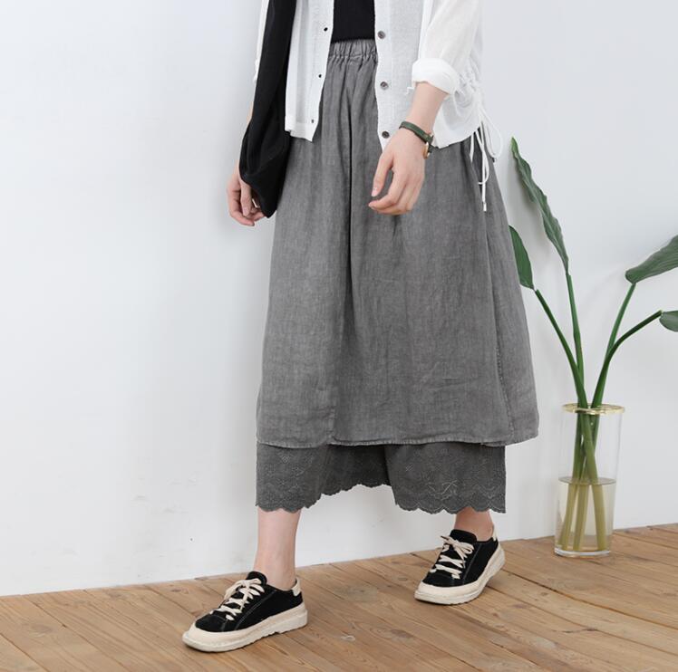【夏セール!】ペチスカート レース リネンスカート レディース 楽ちん ウエストゴム リラックス 刺繍 森ガールスカート コットン 綿 カジュアル ボトムス メール便 2021春夏 S/M/L 【夏セール!】ペチスカート レース リネンスカート レディース 楽ちん ウエストゴム リラックス 刺繍 森ガールスカート コットン 綿 カジュアル ボトムス メール便 2021春夏 S/M/L