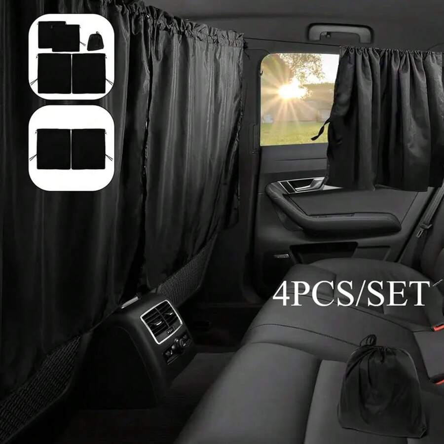 Qoo10] 4点セット プライバシーカーテンセット仕
