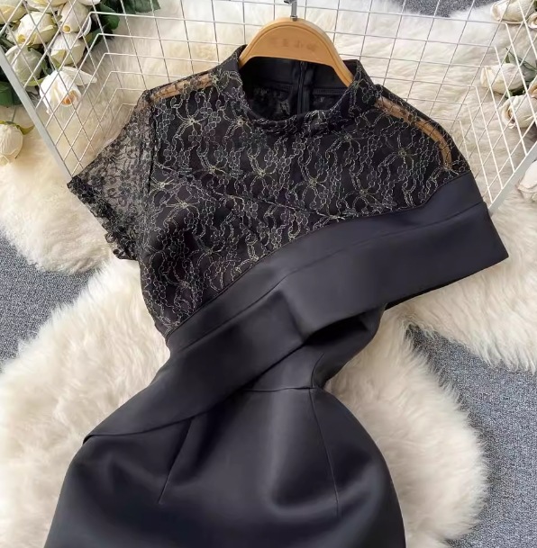 レディース プルオーバー ドレス イブニングドレス ミモレ 不規則 半袖 Aライン レース 刺繍 ファスナー ハイウエスト 切り替えデザイン 大人可愛い きれいめ 上品 おしゃれ かっこいい こなれ感 レディース プルオーバー ドレス イブニングドレス ミモレ 不規則 半袖 Aライン レース 刺繍 ファスナー ハイウエスト 切り替えデザイン 大人可愛い きれいめ 上品 おしゃれ かっこいい こなれ感