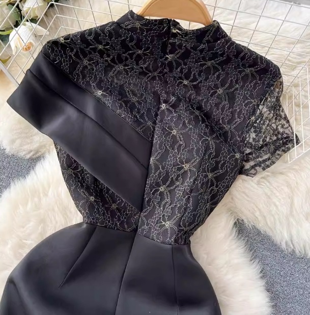 レディース プルオーバー ドレス イブニングドレス ミモレ 不規則 半袖 Aライン レース 刺繍 ファスナー ハイウエスト 切り替えデザイン 大人可愛い きれいめ 上品 おしゃれ かっこいい こなれ感 レディース プルオーバー ドレス イブニングドレス ミモレ 不規則 半袖 Aライン レース 刺繍 ファスナー ハイウエスト 切り替えデザイン 大人可愛い きれいめ 上品 おしゃれ かっこいい こなれ感