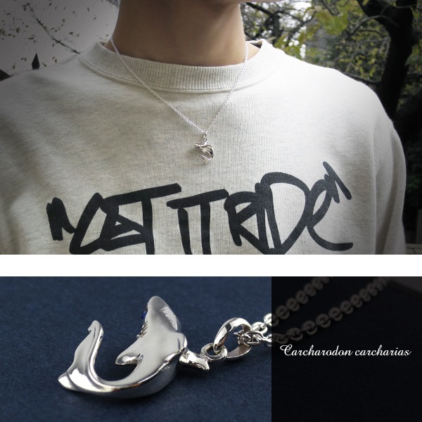 サメ シルバー ペンダントトップ (チェーンなし) シルバー925 ネックレス ネックレストップ サメ シルバー ペンダントトップ (チェーンなし) シルバー925 ネックレス ネックレストップ