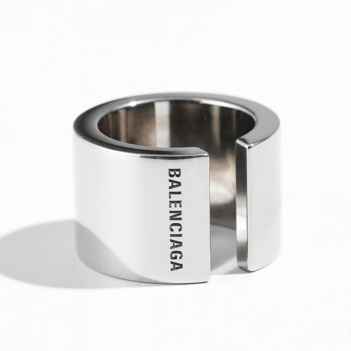 BALENCIAGA バレンシアガ リング GARAGE RING 770145 TZ99 レディース カレッジ ブラス 刻印ロゴ 指輪 ジュエリー アクセサリー カラー2色
