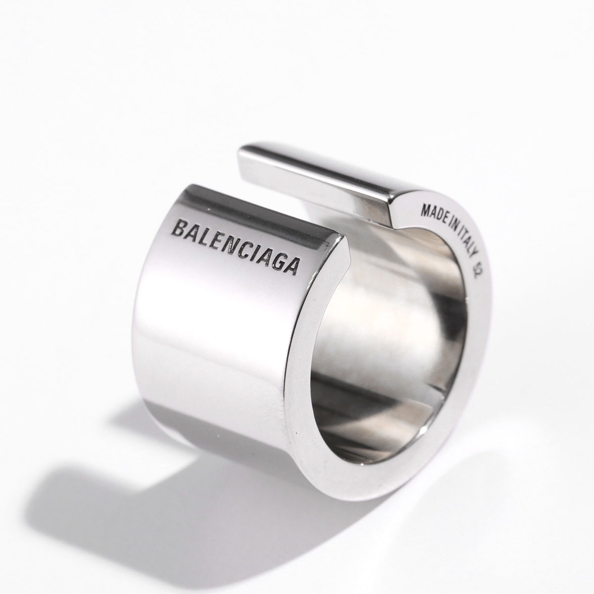 BALENCIAGA バレンシアガ リング GARAGE RING 770145 TZ99 レディース カレッジ ブラス 刻印ロゴ 指輪 ジュエリー アクセサリー カラー2色