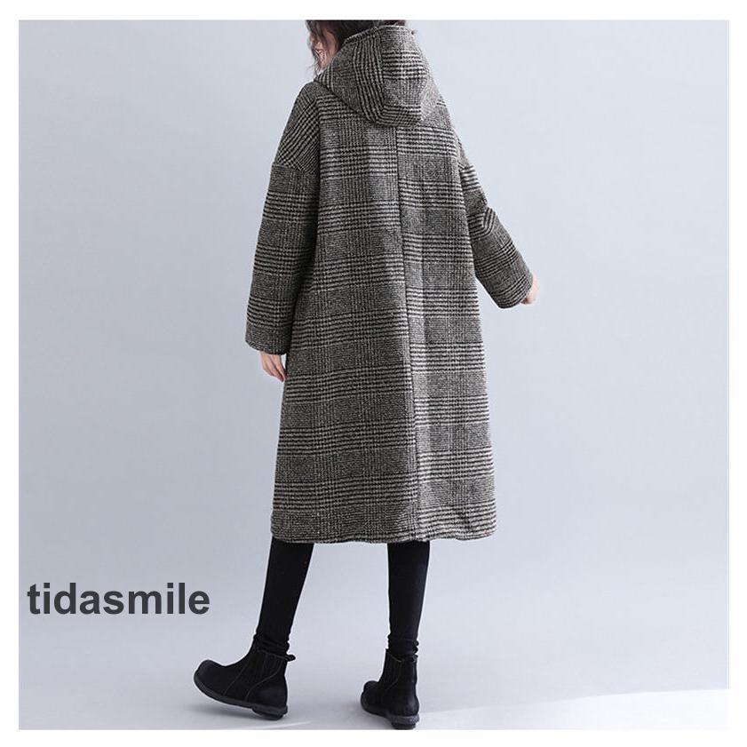 新入庫 チェスターコート レディース ラシャコート ロングコート 羽織り トレンチコート アウター ラシャ チェック柄 着痩せ フード付き 新入庫 チェスターコート レディース ラシャコート ロングコート 羽織り トレンチコート アウター ラシャ チェック柄 着痩せ フード付き