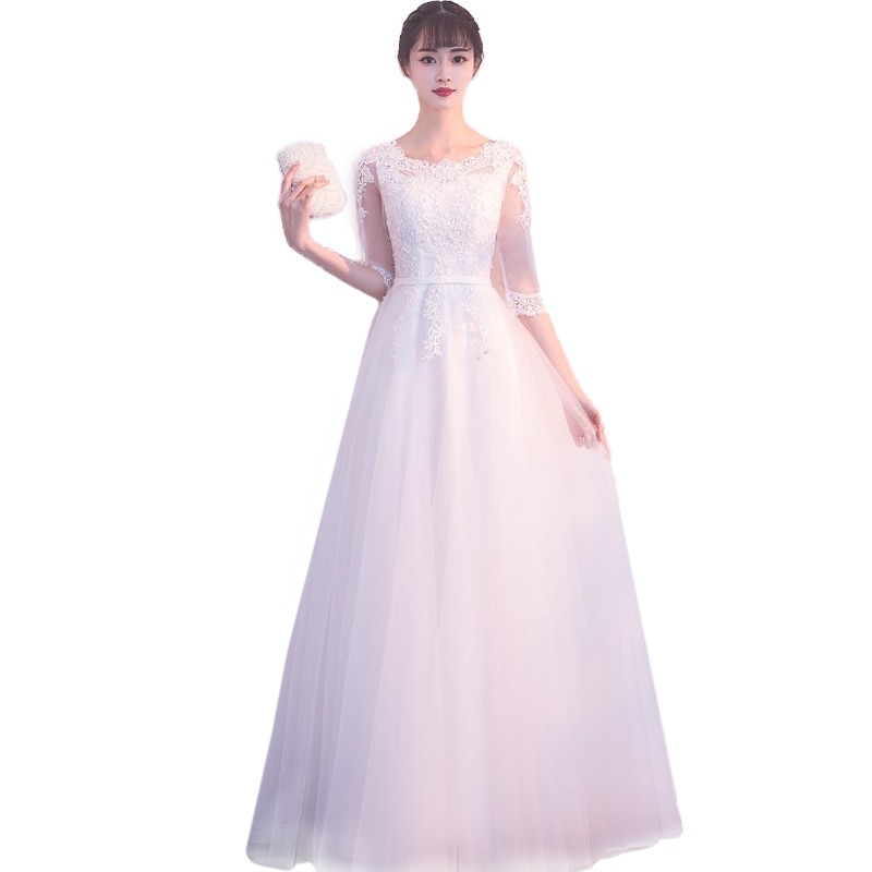 ウエディングドレス ロングドレス 袖あり 総レース ナイトドレス パーディードレス 30代40代 ステージ衣装 オペラ声楽 成人式 花嫁 忘年会 結婚式 ピアノ-953 ウエディングドレス ロングドレス 袖あり 総レース ナイトドレス パーディードレス 30代40代 ステージ衣装 オペラ声楽 成人式 花嫁 忘年会 結婚式 ピアノ-953
