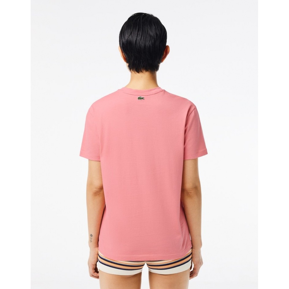 ラコステ女性用パフロゴショートスリーブ T シャツ TF7227-54G QDS