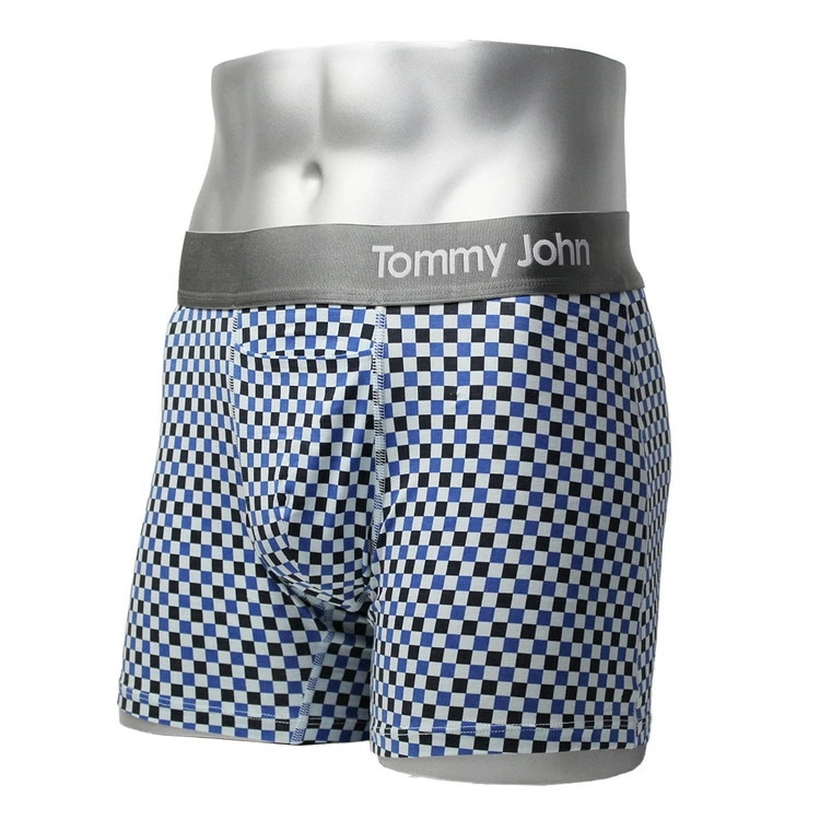 トミージョン：COOL COTTON ボクサーパンツ [フェア・アクア・チェックメイト]【1000022-FAC】