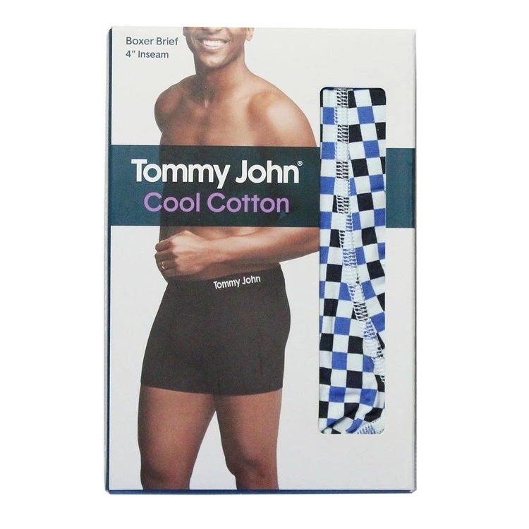 トミージョン：COOL COTTON ボクサーパンツ [フェア・アクア・チェックメイト]【1000022-FAC】