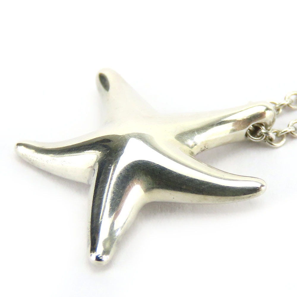 中古 ネックレス スターフィッシュ シルバー925 約2.8g シルバー ヒトデ アクセサリー レディース 女性