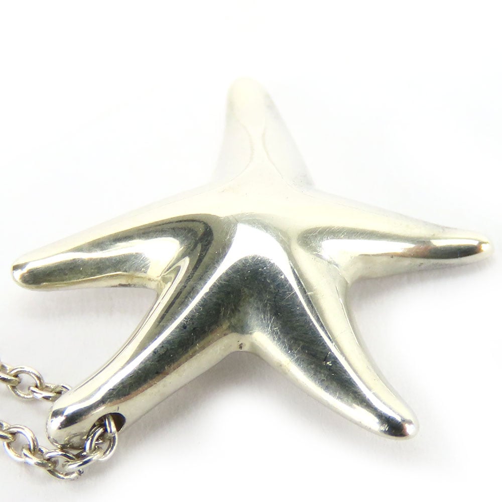 中古 ネックレス スターフィッシュ シルバー925 約2.8g シルバー ヒトデ アクセサリー レディース 女性