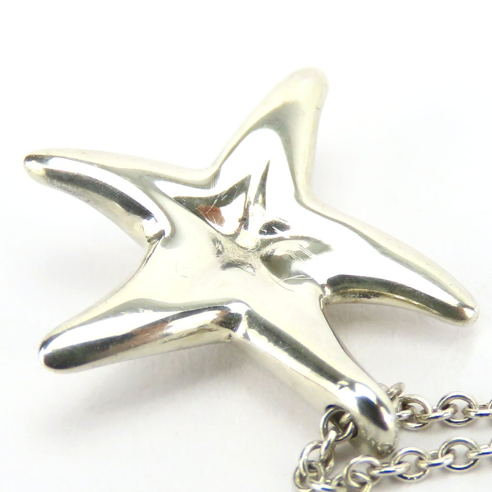 中古 ネックレス スターフィッシュ シルバー925 約2.8g シルバー ヒトデ アクセサリー レディース 女性