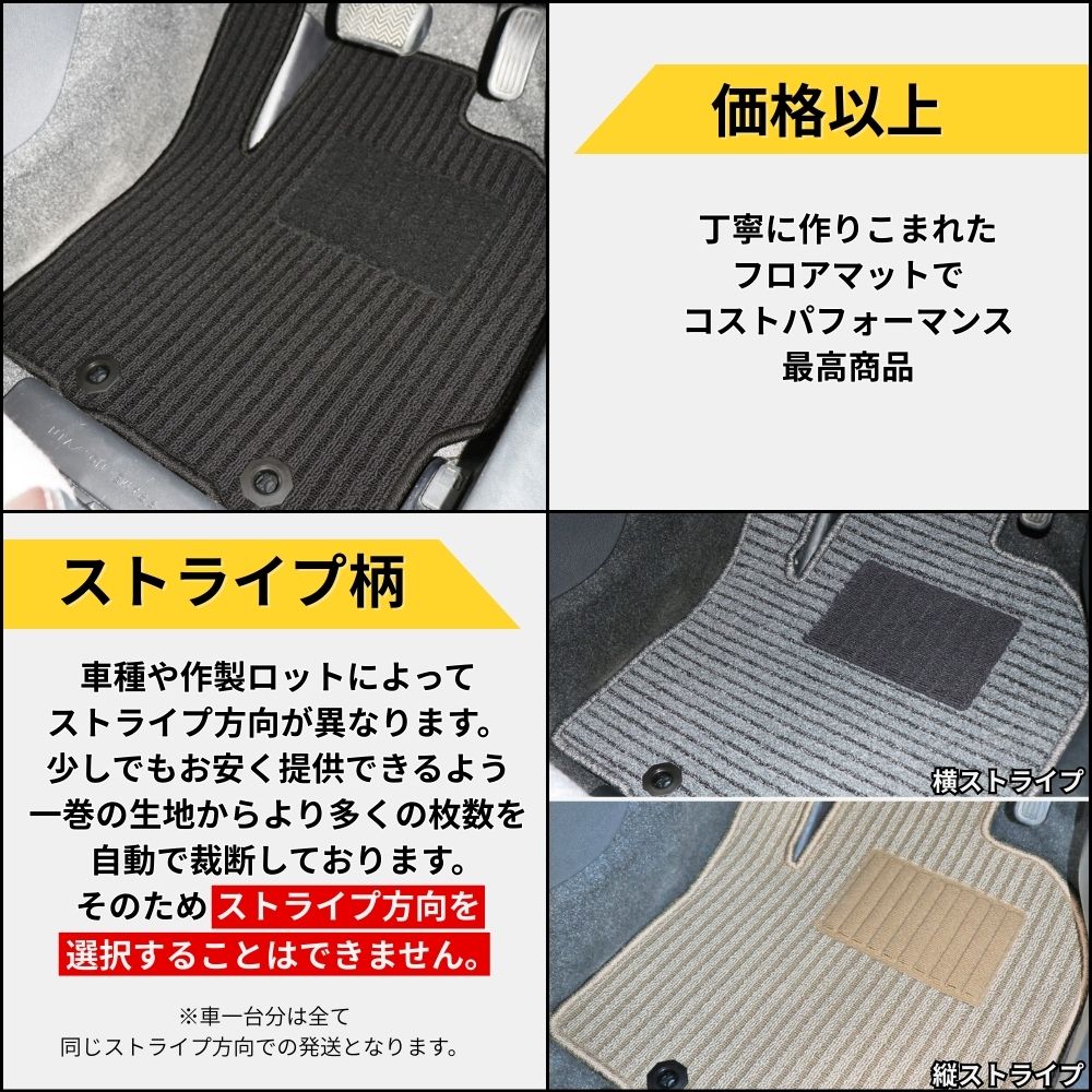 [優れた品質で安売りに挑戦]トヨタ ランドクルーザー プラド 150系 7人乗り フロアマット + トランクマット(ラゲッジマット) [3色から選択]_14