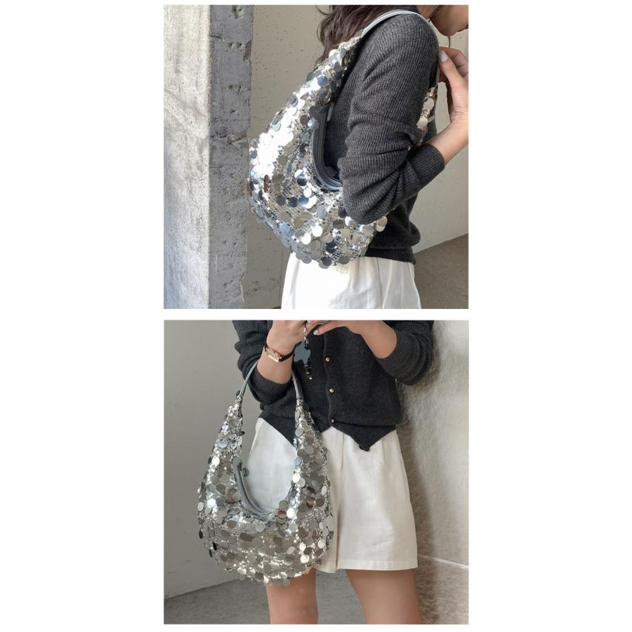 【期間限定】スパンコール キラキラ ムーンクレセント型 ショルダーバッグ 【akb312-132】【予約販売:15-20日】60込 【期間限定】スパンコール キラキラ ムーンクレセント型 ショルダーバッグ 【akb312-132】【予約販売:15-20日】60込