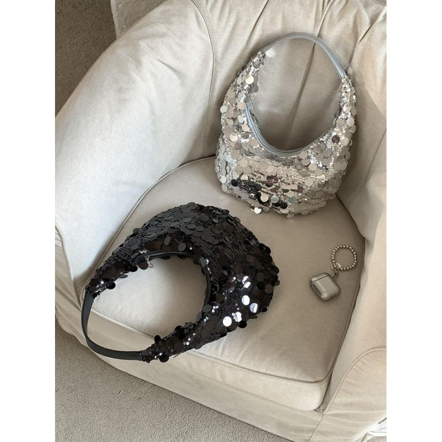 【期間限定】スパンコール キラキラ ムーンクレセント型 ショルダーバッグ 【akb312-132】【予約販売:15-20日】60込 【期間限定】スパンコール キラキラ ムーンクレセント型 ショルダーバッグ 【akb312-132】【予約販売:15-20日】60込