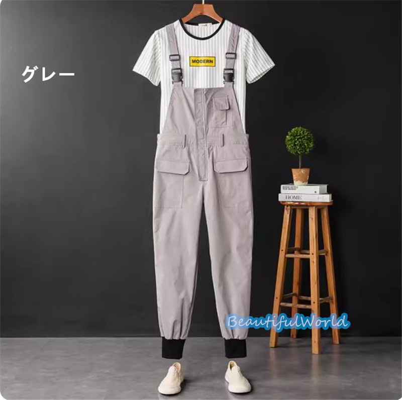 サロペット メンズ オーバーオール つなぎ オールインワン サスペンダー ストリートアメカジ 無地 作業服 春秋 お洒落24bdk50 サロペット メンズ オーバーオール つなぎ オールインワン サスペンダー ストリートアメカジ 無地 作業服 春秋 お洒落24bdk50