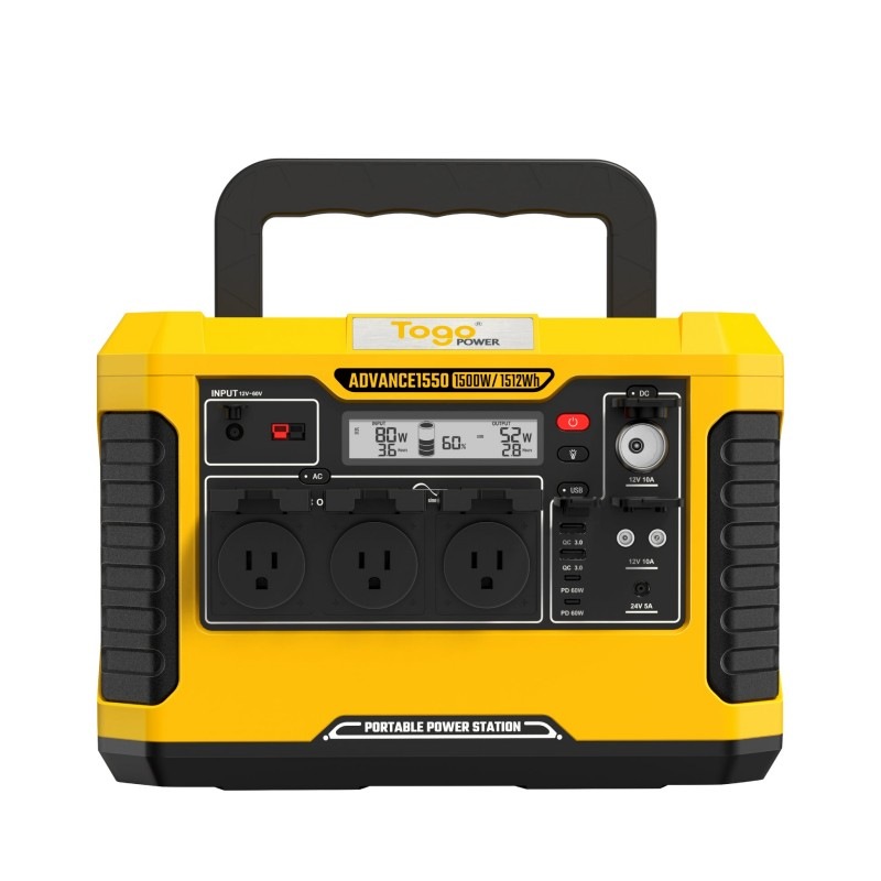 TogoPower ADVANCE1550 ポータブル電源 1500W 1512Wh PSE認証済 USB-A QC3.0 USB-C PD ワイヤレ TogoPower ADVANCE1550 ポータブル電源 1500W 1512Wh PSE認証済 USB-A QC3.0 USB-C PD ワイヤレ