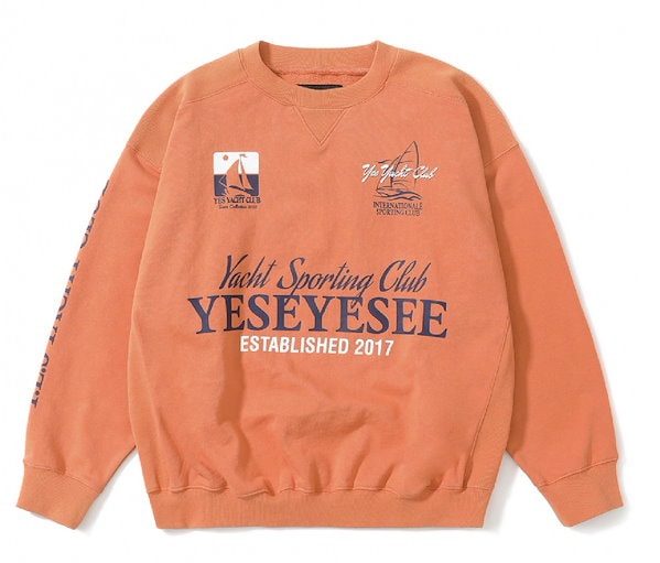 スウェット・トレーナー YESEYESEE YES Dyed LS Orange YS231TTSLT05ORG Qoo10] イェスアイシー 【YESEYESEE】 Y.E.S Ya
