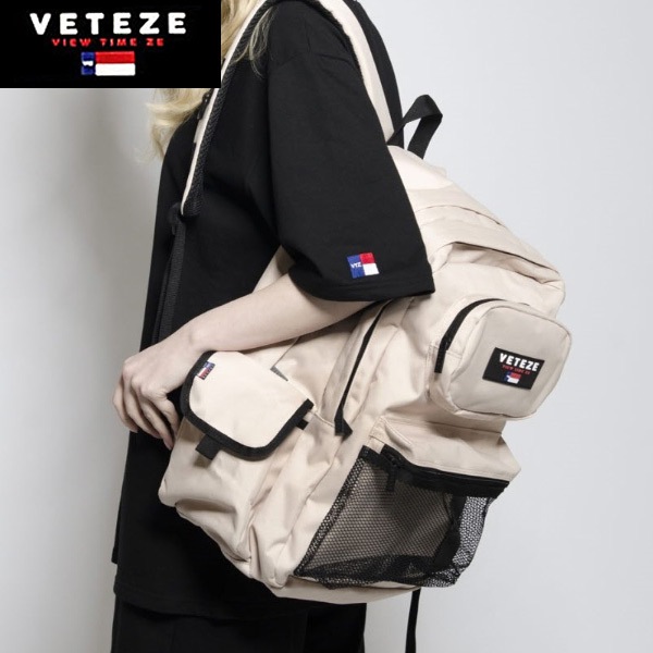 [VETEZE] NEW RETRO SPORT BAG ユニセックス レトロスポーツ リュック(3 colors)/ベテゼバッグ/バッグ