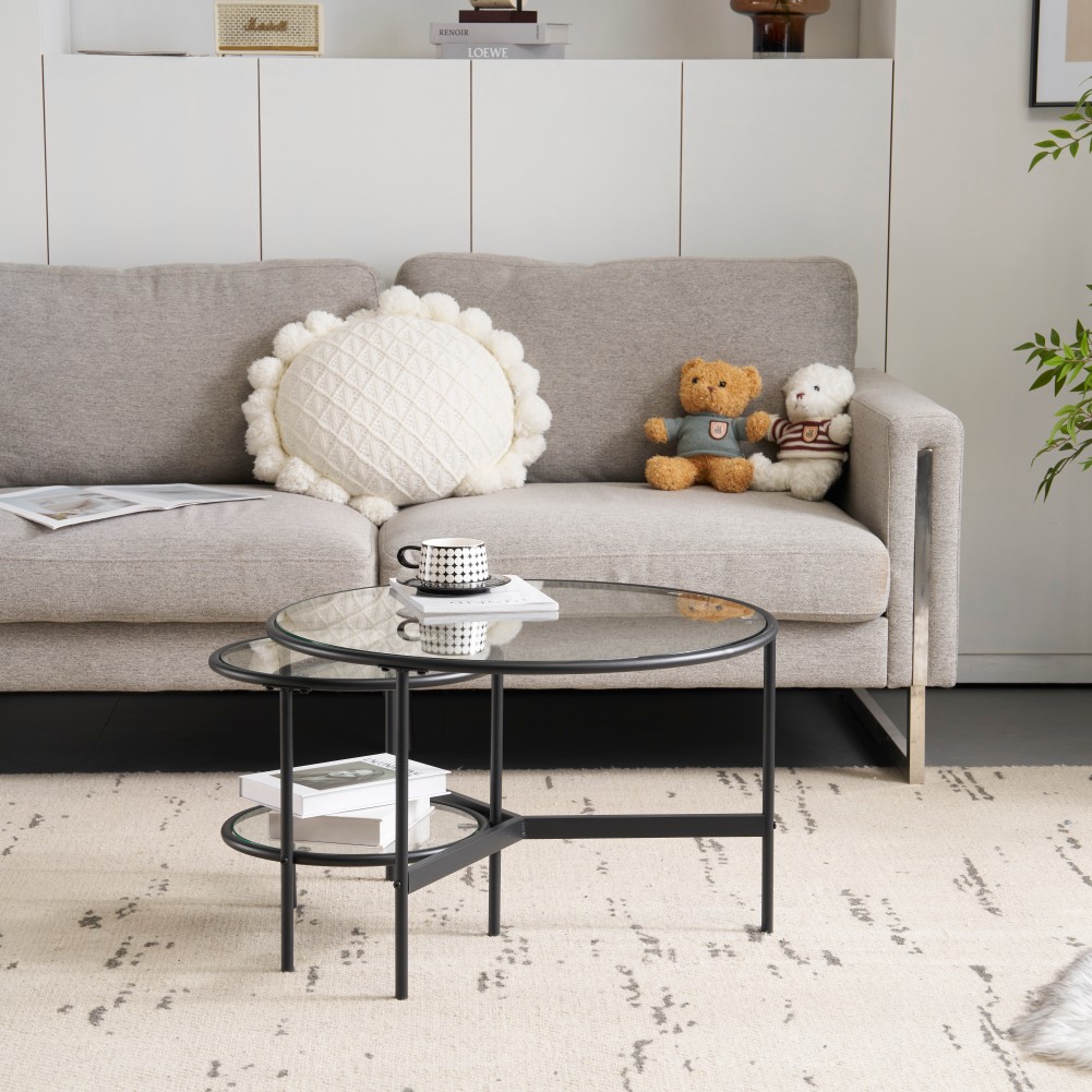 楽天市場】センターテーブル ネストテーブル セラミック 丸テーブル 2