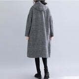 【送料無料】レディース 2カラー コート グレンチェック フード付き チェスター ロングコート