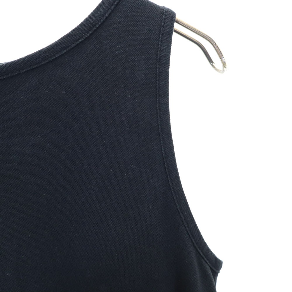 日本製 ノースリーブ ロングワンピース ブラック レディース