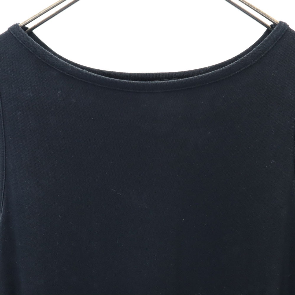 日本製 ノースリーブ ロングワンピース ブラック レディース