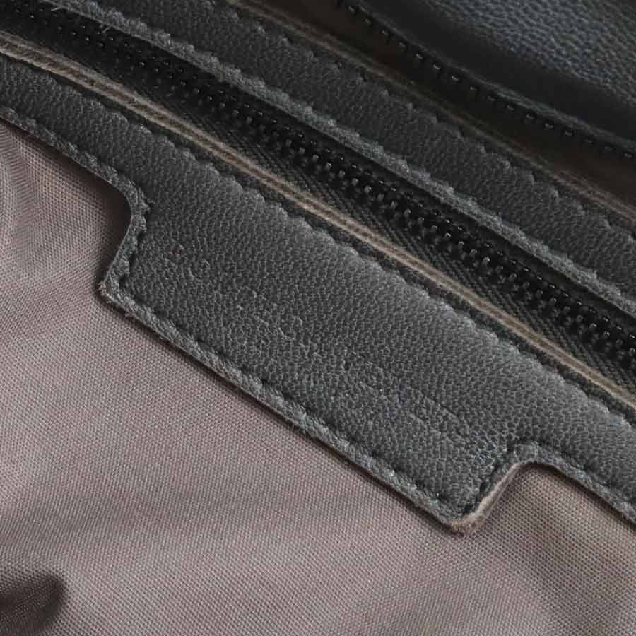 ボッテガヴェネタ BOTTEGAVENETA ショルダーバッグ レザー グレー×ブラック ユニセックス 56285g ボッテガヴェネタ BOTTEGAVENETA ショルダーバッグ レザー グレー×ブラック ユニセックス 56285g