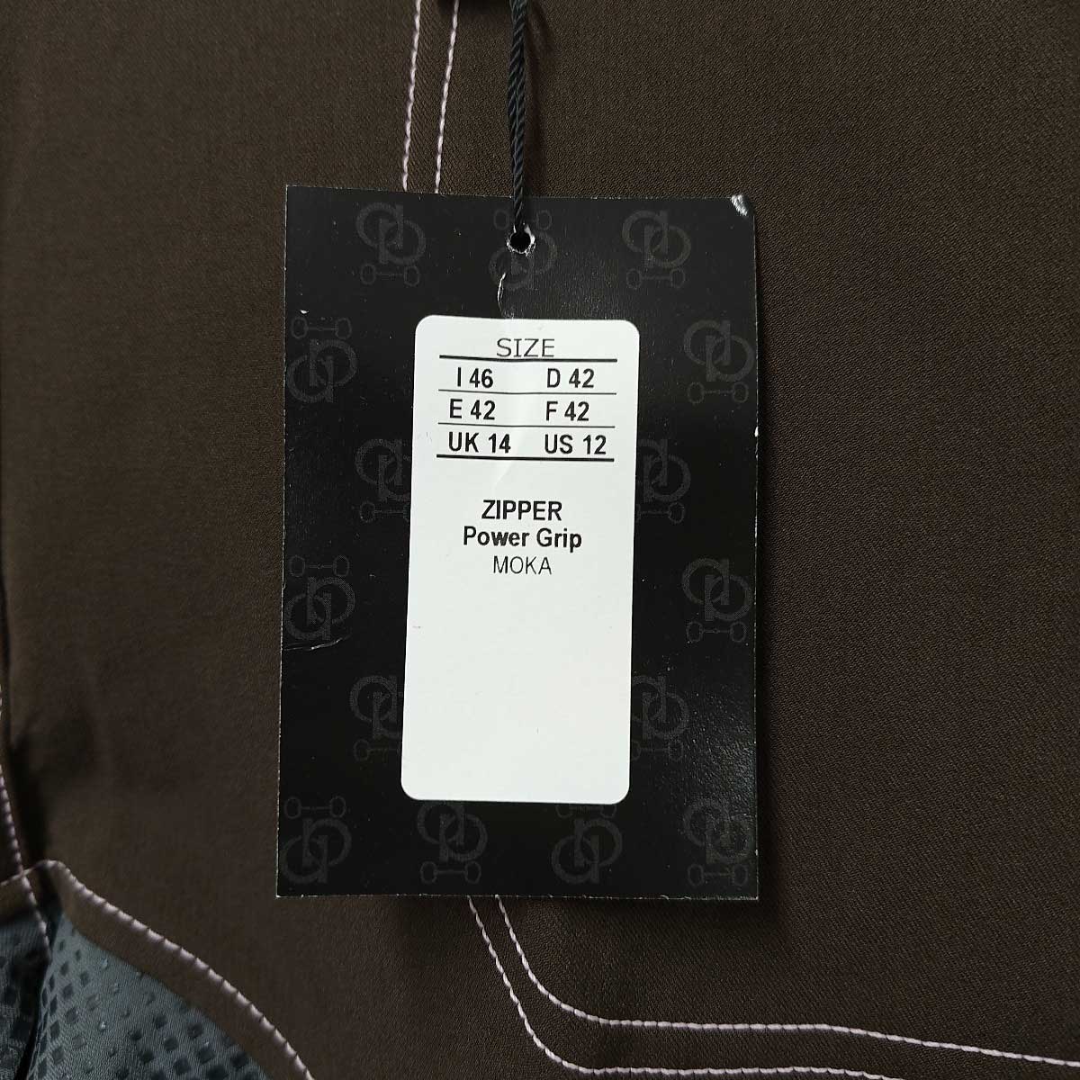 【中古・未使用品】 キュロット 乗馬 馬術 パワーグリップ IT46 Accademia Italiana モカ