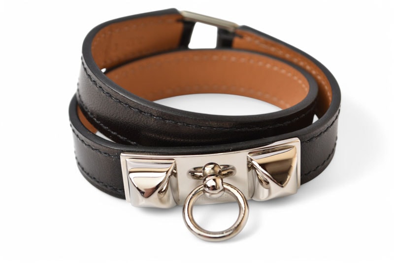 バングル/ブレスレット リヴァル ドゥブルトゥール ブラック/シルバー XSサイズ バングル/ブレスレット リヴァル ドゥブルトゥール ブラック/シルバー XSサイズ