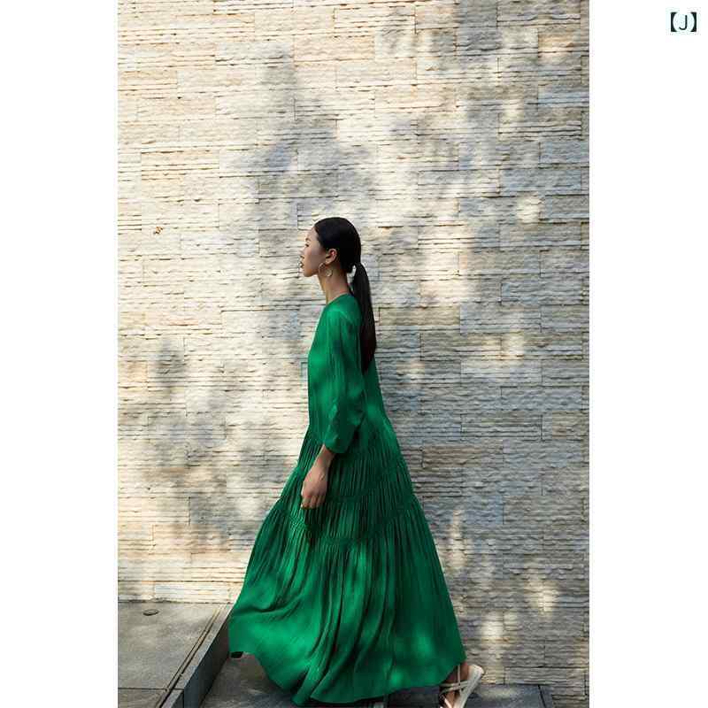 ワンピース ドレス レディース CR 婦人服春夏 秋 ホワイト ワンピース ロング スタイル 美麗 海辺の 休暇 ハイエンド ロング ワンピース