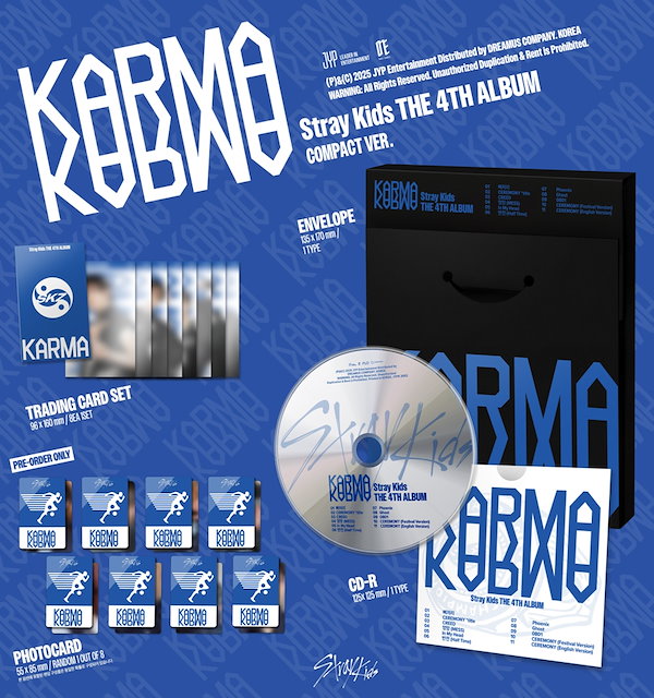 Stray Kids スキズ FANS KARMA リスパ特典 8枚セット スキズ KARMA リスパ購入特典FANS 8種コンプリート セット Qoo10