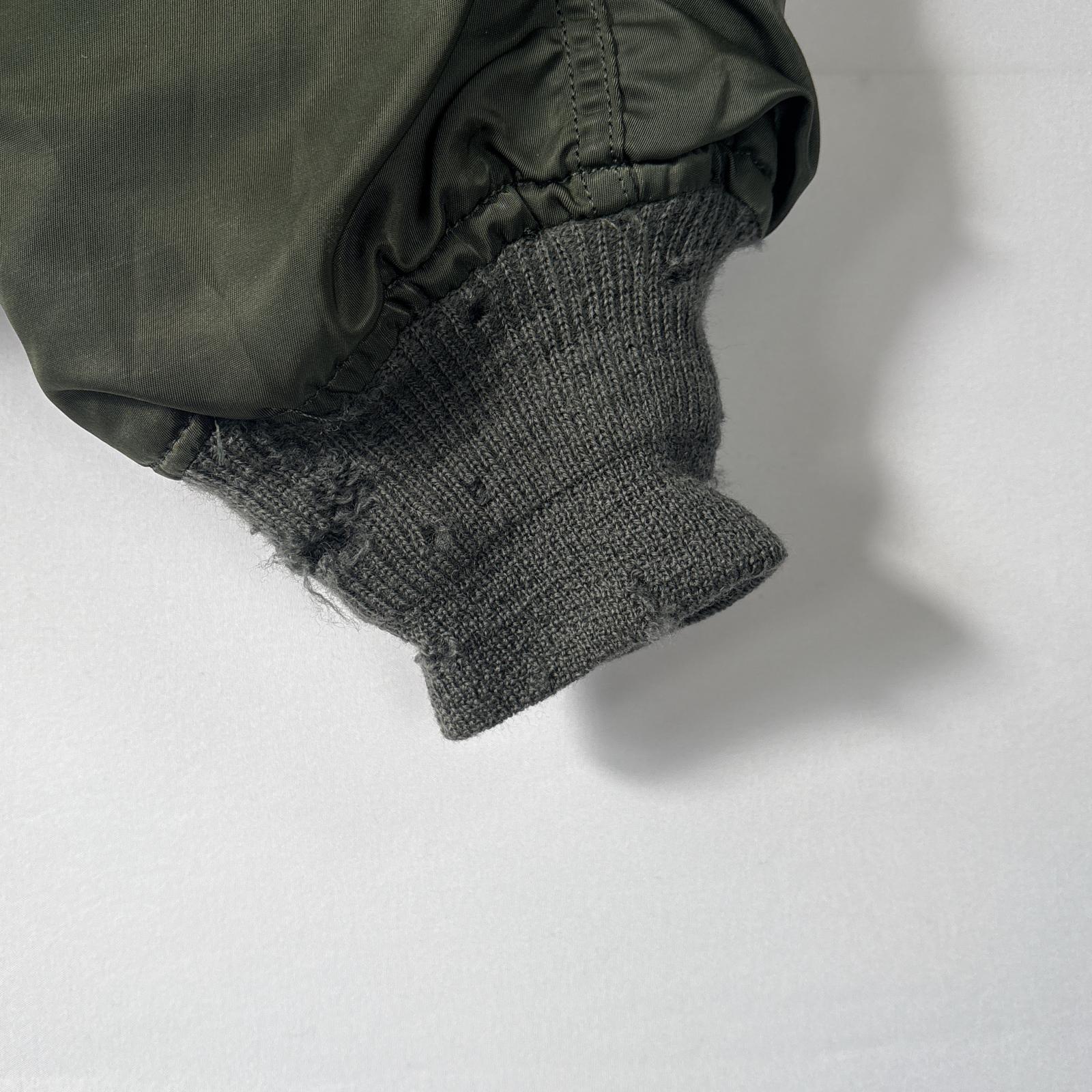 古着 70s/70年代 ヴィンテージ ミリタリージャケット Nー2B リアルファー 実物 M カーキ メンズ