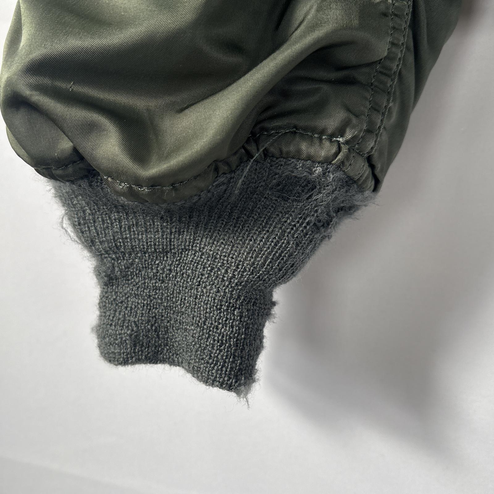 古着 70s/70年代 ヴィンテージ ミリタリージャケット Nー2B リアルファー 実物 M カーキ メンズ