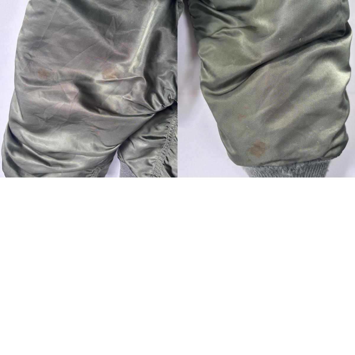 古着 70s/70年代 ヴィンテージ ミリタリージャケット Nー2B リアルファー 実物 M カーキ メンズ