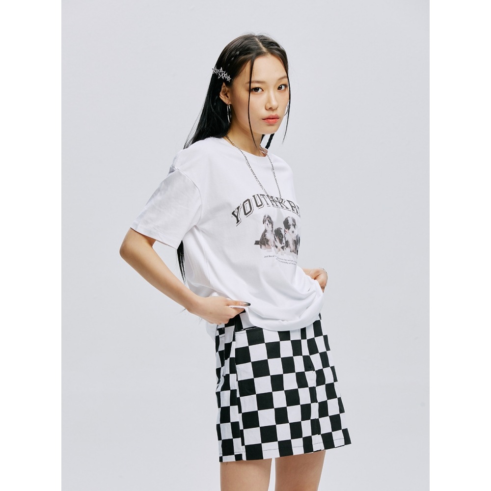 ユースクルー YK DOGGY CREW ラウンドT ホワイト ユースクルー YK DOGGY CREW ラウンドT ホワイト