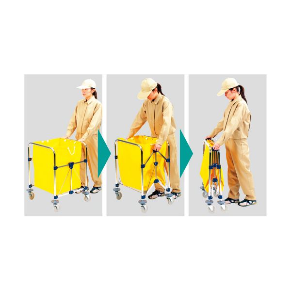 山崎産業 リサイクルカート Y-2収納袋 小 ブルー C250-002X-MB 1枚 山崎産業 リサイクルカート Y-2収納袋 小 ブルー C250-002X-MB 1枚