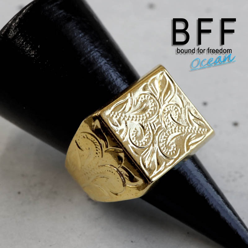 BFF 印台リング カレイキニ [bffr010-g-l]