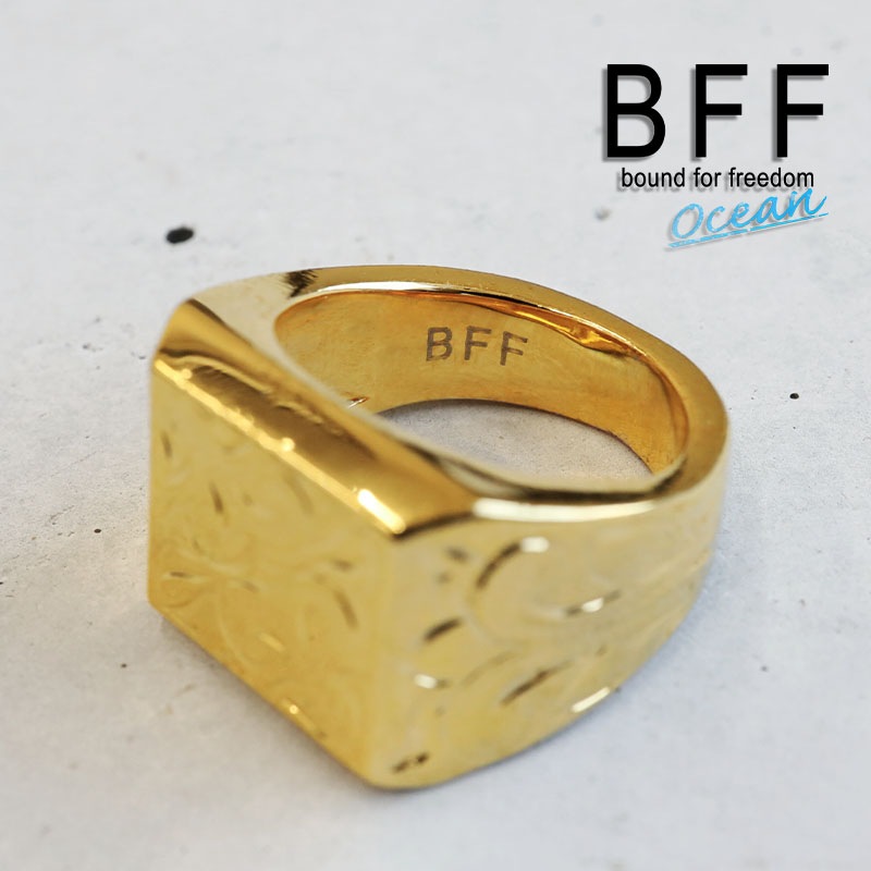 BFF 印台リング カレイキニ [bffr010-g-l]