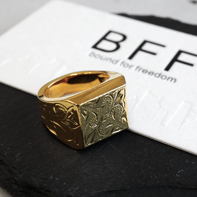 BFF 印台リング カレイキニ [bffr010-g-l]