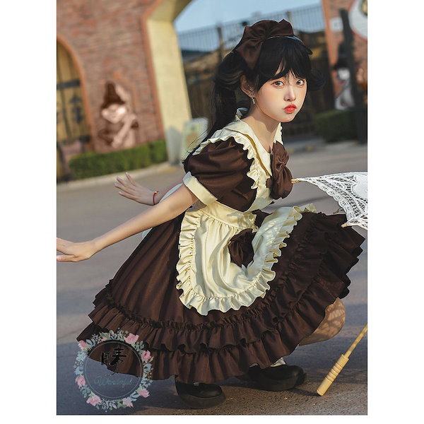 Qoo10] 103メイド服 ワンピース レディース