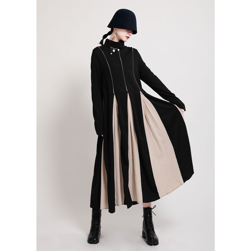 バイカラーデザインワンピース ワンピース ドレス ドレス 二次会 結婚式 大人 上品 入園式 卒業式 入学式 OL レディース 春 夏 秋 冬