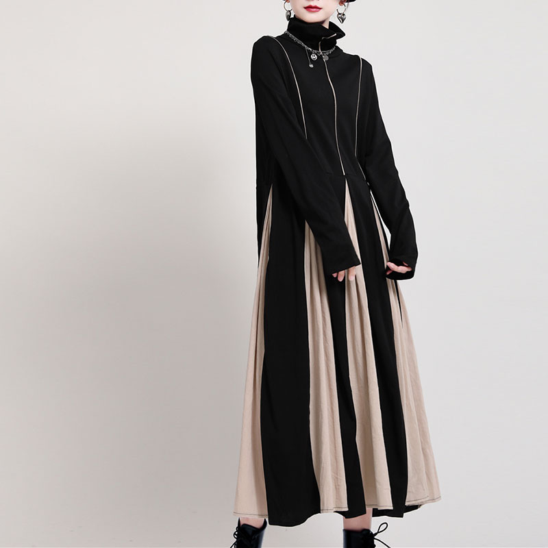 バイカラーデザインワンピース ワンピース ドレス ドレス 二次会 結婚式 大人 上品 入園式 卒業式 入学式 OL レディース 春 夏 秋 冬