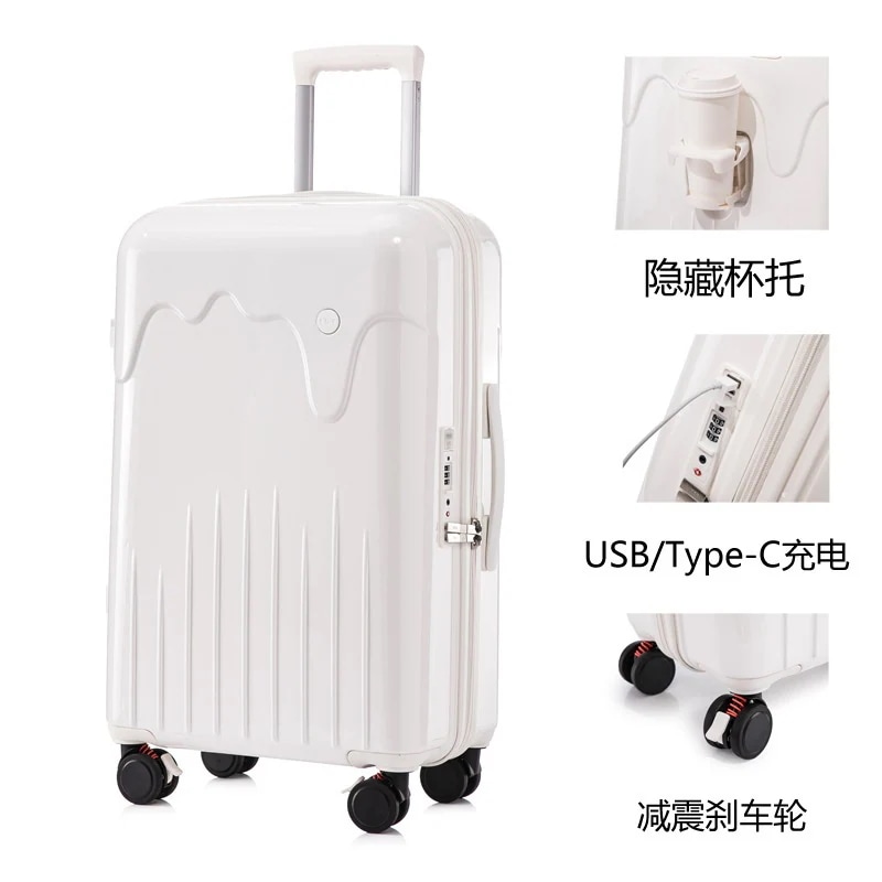 スーツケース ins人気 キャリーケース TYPC-C 機内持ち込み 軽量 小型 静音 360回転キャスタ TSAロック 旅行かばん