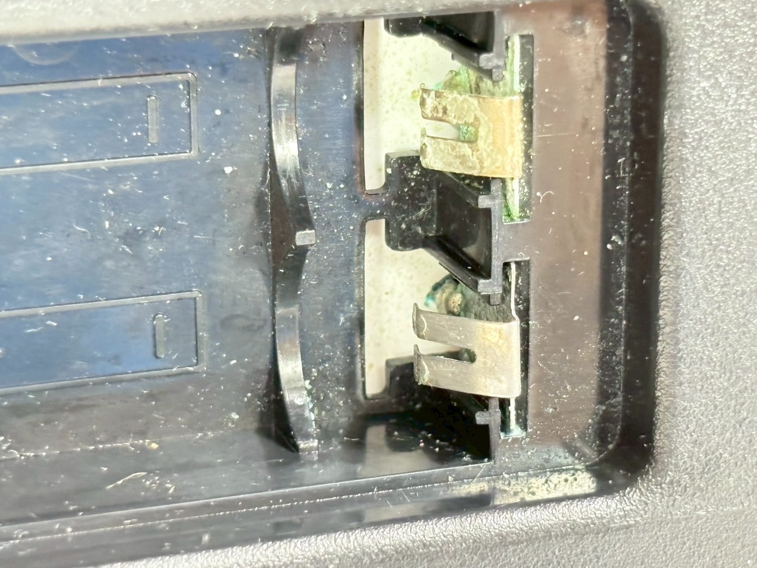 【展示品】掛け時計 電波 アナログ 四角型 木枠 茶木地 KS298B