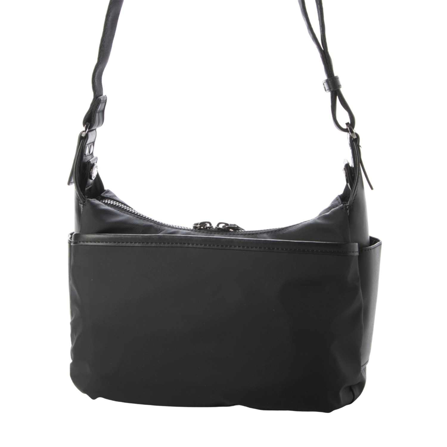 ショルダーバッグ レディース 斜めがけ ナイロンタフタ リサイクルレザー デイリーポシェット 20-027-01 ショルダーバッグ レディース 斜めがけ ナイロンタフタ リサイクルレザー デイリーポシェット 20-027-01